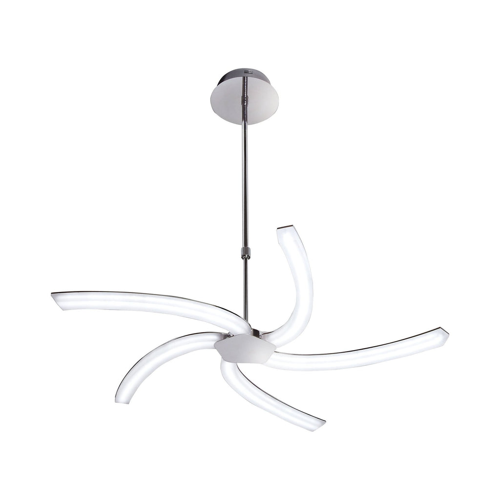 M3560 On Telescopic 30W LED Polished Chrome/Frosted Acrylic
