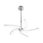 M3560 On Telescopic 30W LED Polished Chrome/Frosted Acrylic
