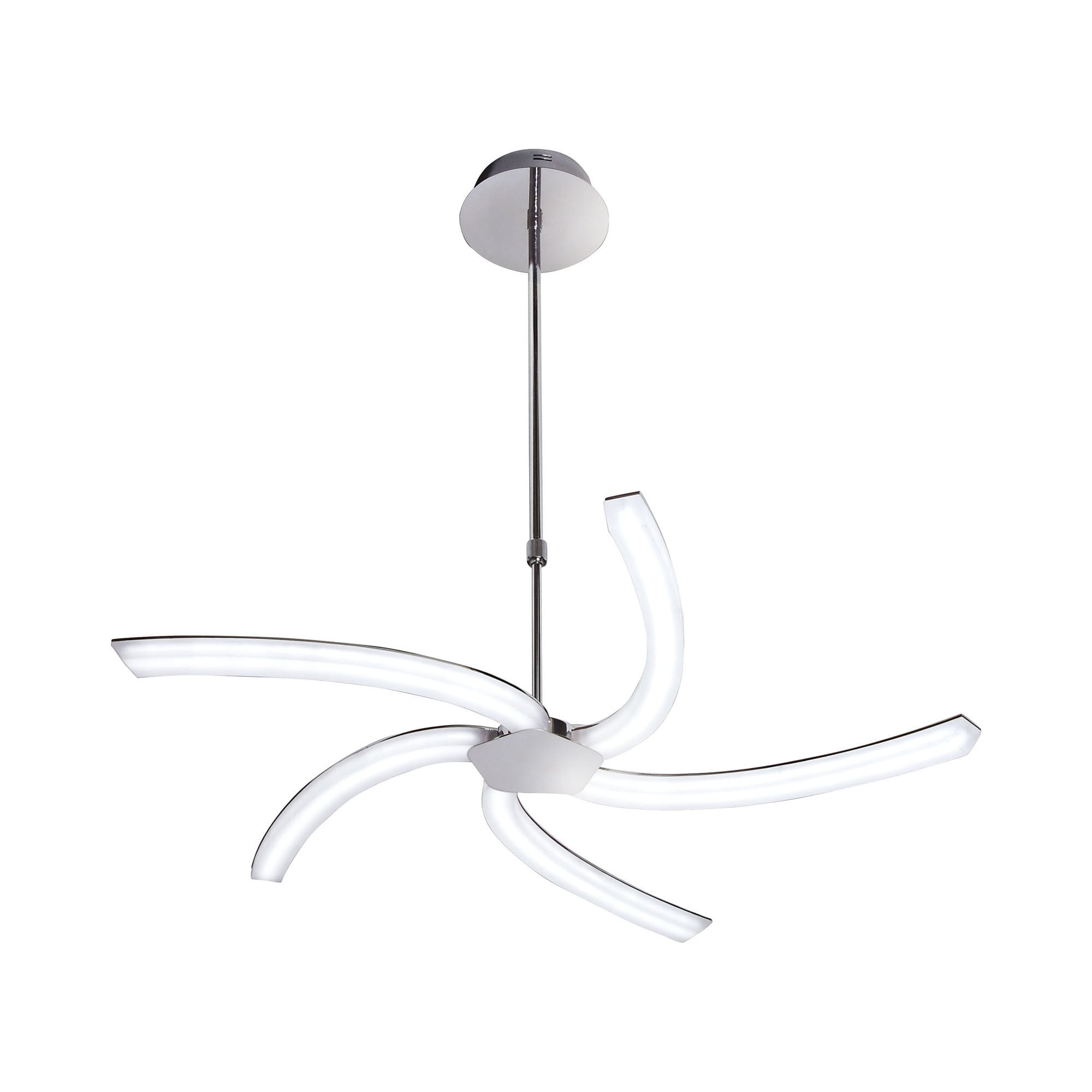 M3560 On Telescopic 30W LED Polished Chrome/Frosted Acrylic