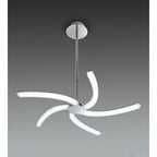 M3560 On Telescopic 30W LED Polished Chrome/Frosted Acrylic