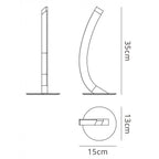 M3563 On Table Lamp Right 5W LED Polished Chrome/Frosted Acrylic