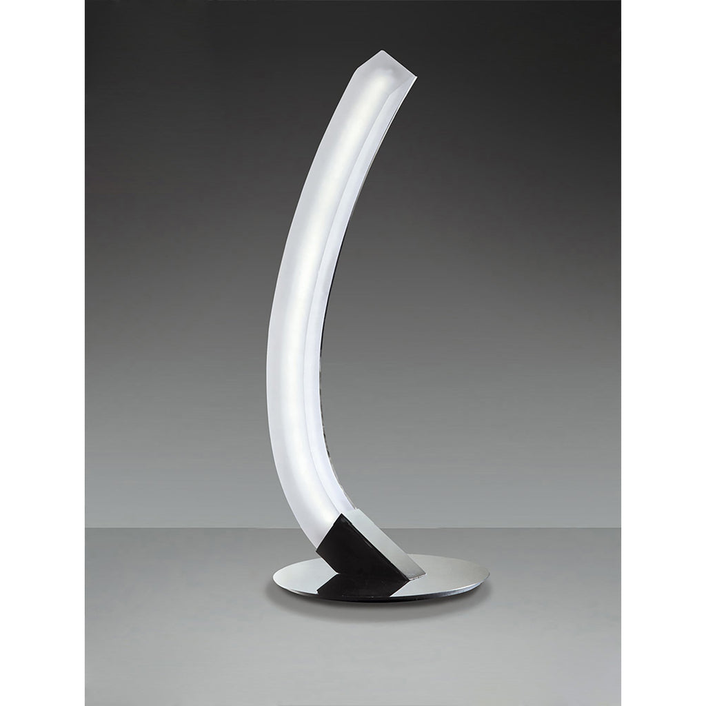 M3563 On Table Lamp Right 5W LED Polished Chrome/Frosted Acrylic