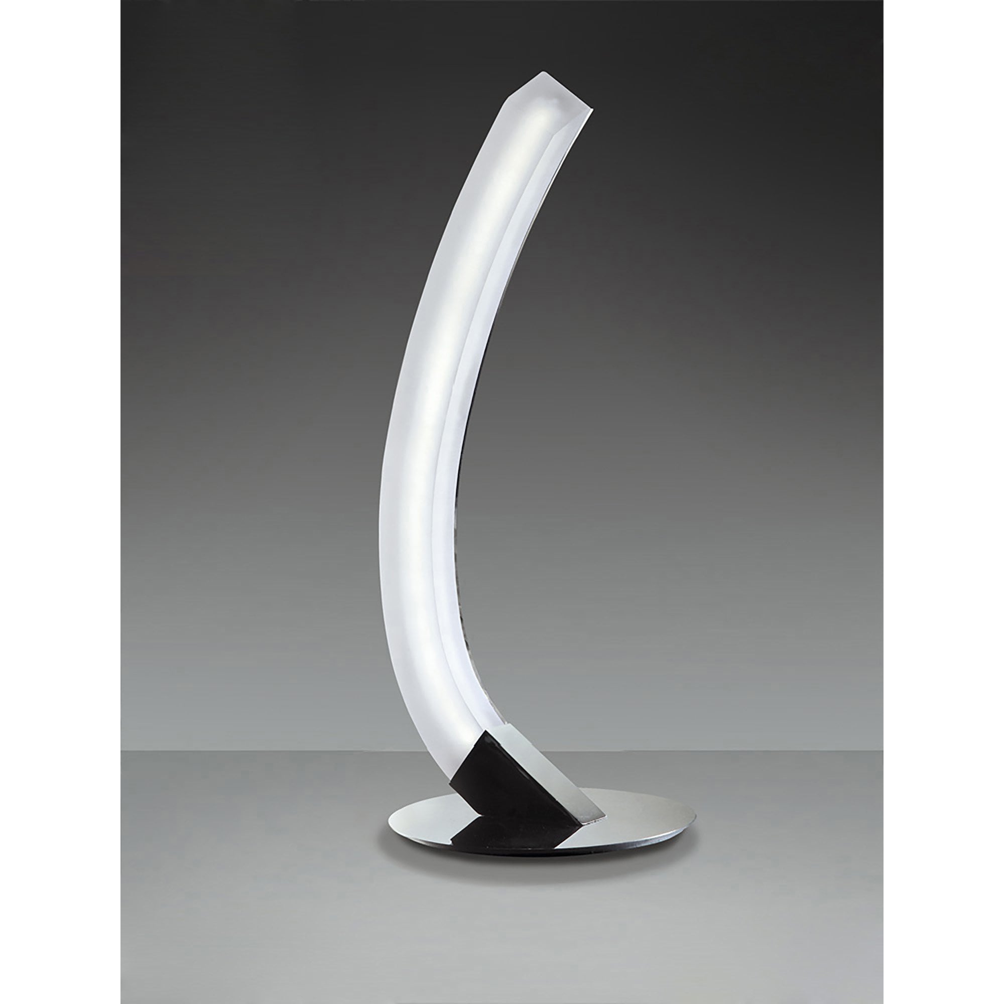 M3563 On Table Lamp Right 5W LED Polished Chrome/Frosted Acrylic
