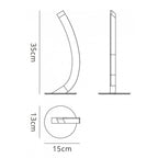 M3564 On Table Lamp Left 5W LED Polished Chrome/Frosted Acrylic