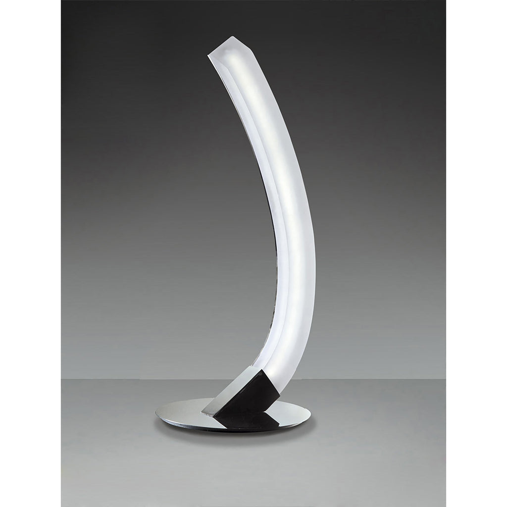 M3564 On Table Lamp Left 5W LED Polished Chrome/Frosted Acrylic