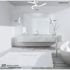 M3565/S On Wall Lamp Left Switched 5W LED Polished Chrome/Frosted Acrylic