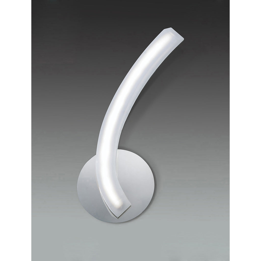 M3566/S On Wall Lamp Right Switched 5W LED Polished Chrome/Frosted Acrylic