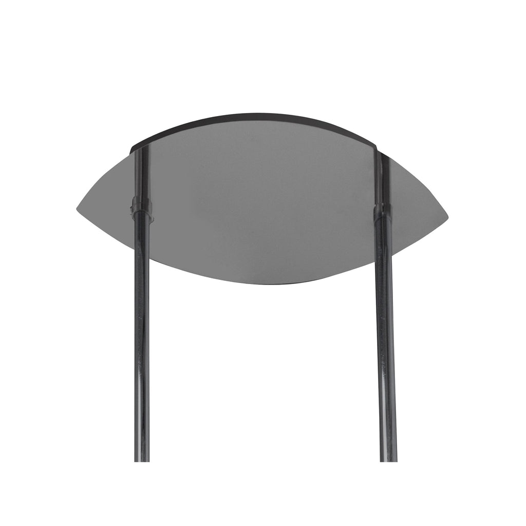 M3567 On Telescopic Convertible To Semi Flush Linear 28W LED Polished Chrome Frosted Acrylic