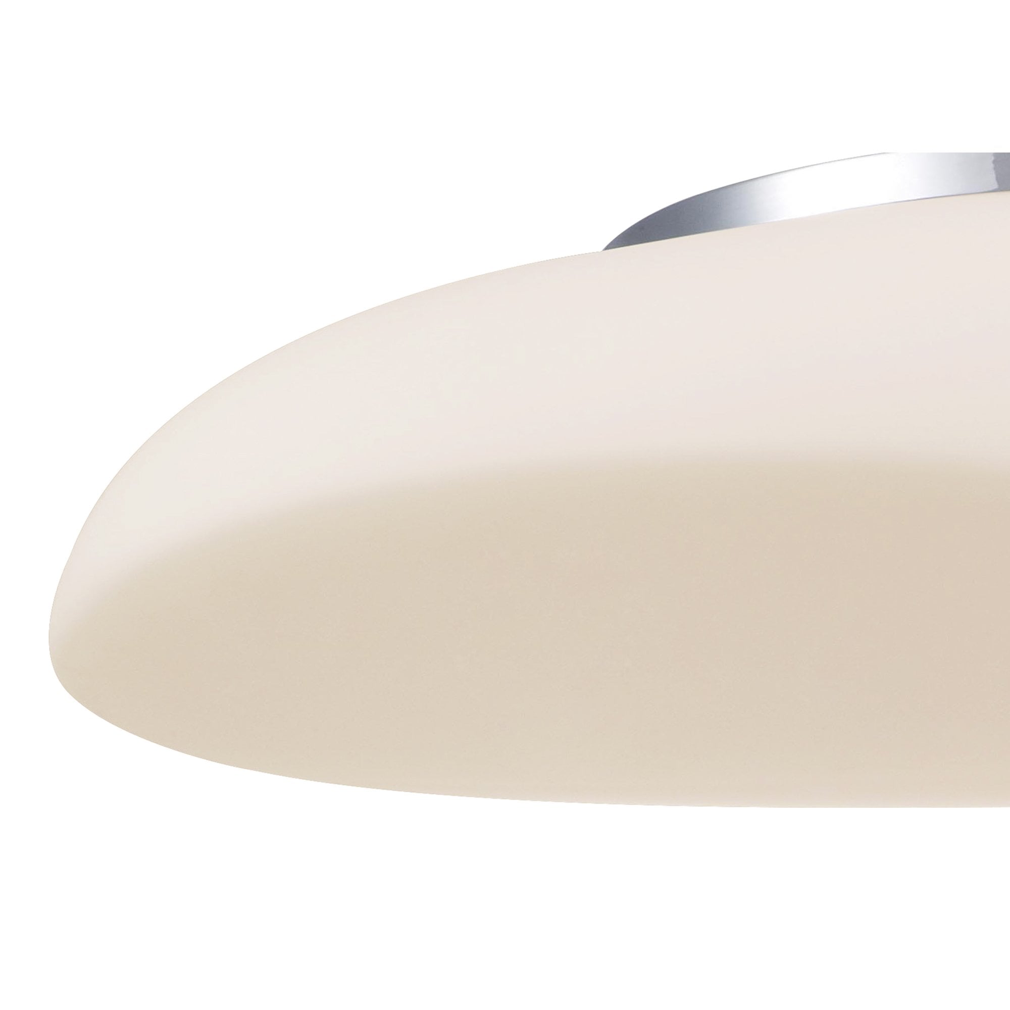 M4891 Opal Oval Pendant 4 Light E27 Polished Chrome/Frosted White Glass
