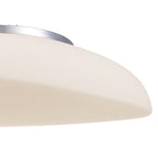 M4891 Opal Oval Pendant 4 Light E27 Polished Chrome/Frosted White Glass
