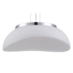 M4892 Opal Pendant 3 Light E27 Polished Chrome/Frosted White Glass
