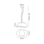 M4893 Opal Pendant 1 Light E27 Polished Chrome/Frosted White Glass
