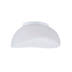 M4896 Opal Flush Ceiling 3 Light E27 Polished Chrome/Frosted White Glass