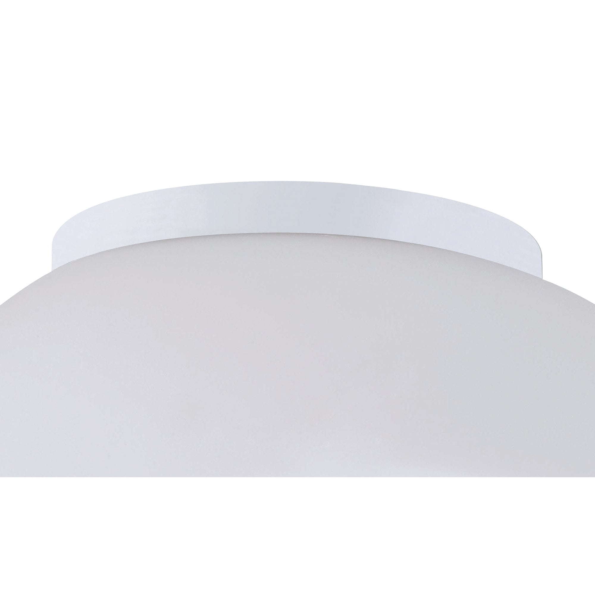 M4896 Opal Flush Ceiling 3 Light E27 Polished Chrome/Frosted White Glass