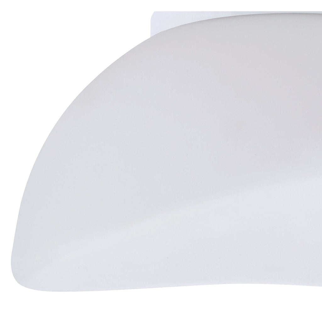 M4896 Opal Flush Ceiling 3 Light E27 Polished Chrome/Frosted White Glass