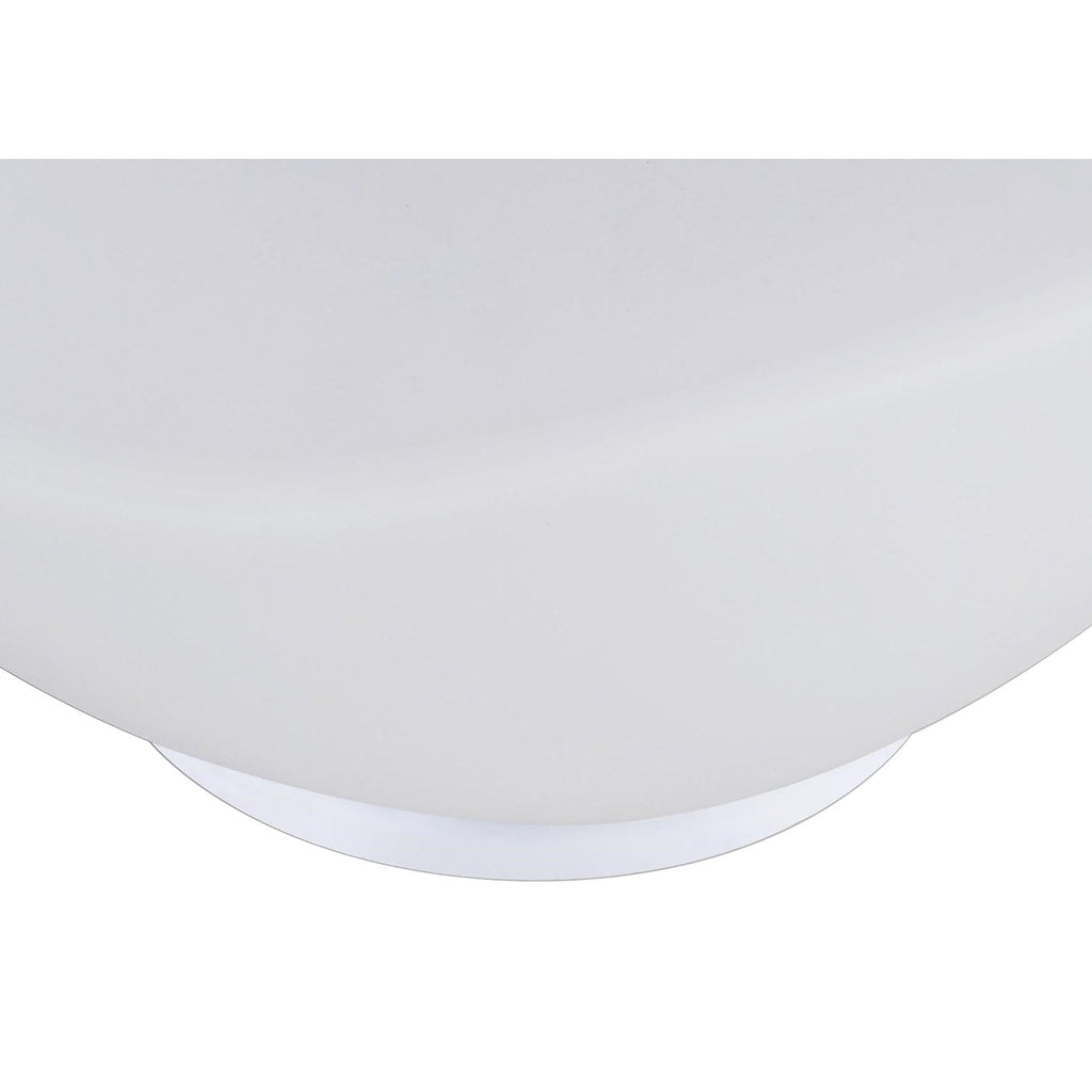 M4898 Opal Table Lamp 1 Light E27 White Base/Frosted White Glass