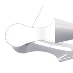 M1541 Ora Pendant 8 Flat Round Light E27 Gloss White/White Acrylic/Polished Chrome