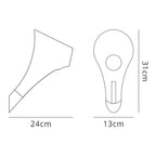 M1547 Ora Wall Lamp 1 Light E27 Gloss White / White Acrylic / Polished Chrome