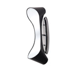 M1554 Ora Wall Lamp 2 Light E27 Gloss Black/White Acrylic/Polished Chrome