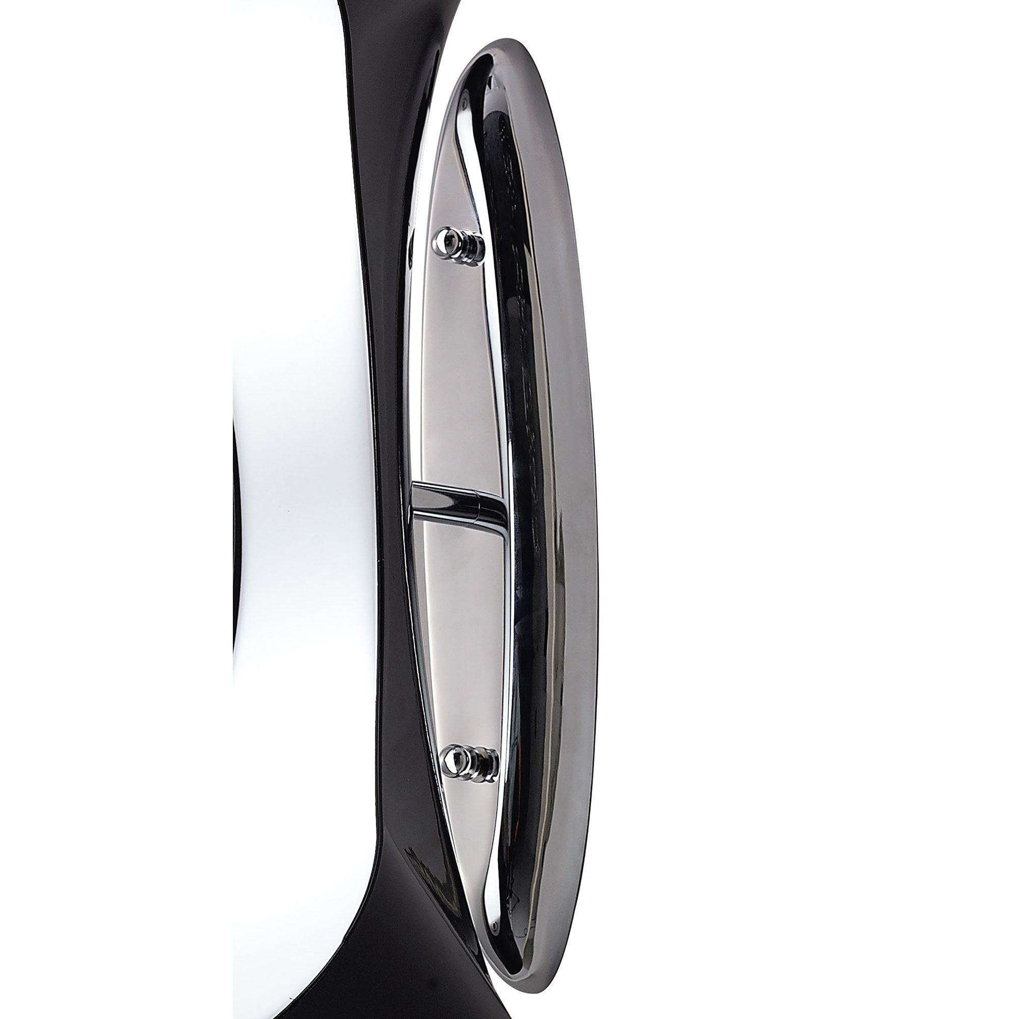 M1554 Ora Wall Lamp 2 Light E27 Gloss Black/White Acrylic/Polished Chrome