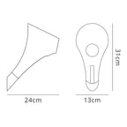 M1557 Ora Wall Lamp 1 Light E27 Gloss Black/White Acrylic/Polished Chrome
