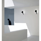 M1557 Ora Wall Lamp 1 Light E27 Gloss Black/White Acrylic/Polished Chrome