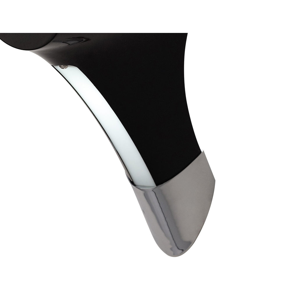 M1557 Ora Wall Lamp 1 Light E27 Gloss Black/White Acrylic/Polished Chrome