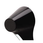 M1557 Ora Wall Lamp 1 Light E27 Gloss Black/White Acrylic/Polished Chrome