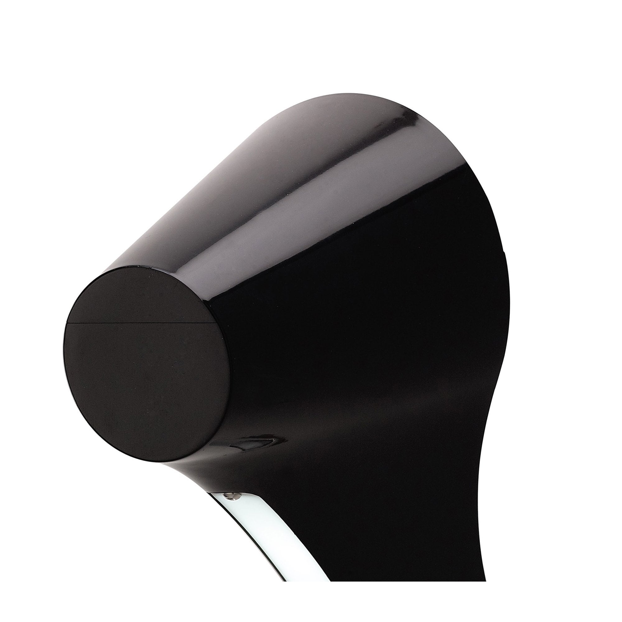 M1557 Ora Wall Lamp 1 Light E27 Gloss Black/White Acrylic/Polished Chrome