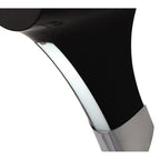 M1557 Ora Wall Lamp 1 Light E27 Gloss Black/White Acrylic/Polished Chrome