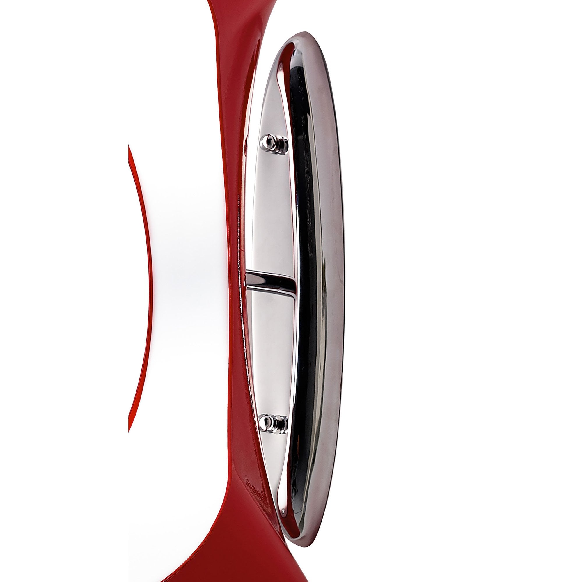 M1564 Ora Wall Lamp 2 Light E27 Gloss Red/White Acrylic/Polished Chrome
