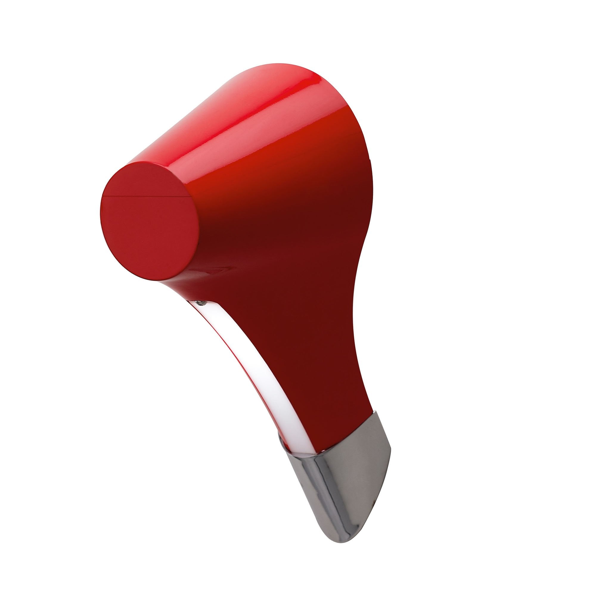 M1567 Ora Wall Lamp 1 Light E27 Gloss Red/White Acrylic/Polished Chrome