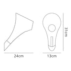 M1567 Ora Wall Lamp 1 Light E27 Gloss Red/White Acrylic/Polished Chrome
