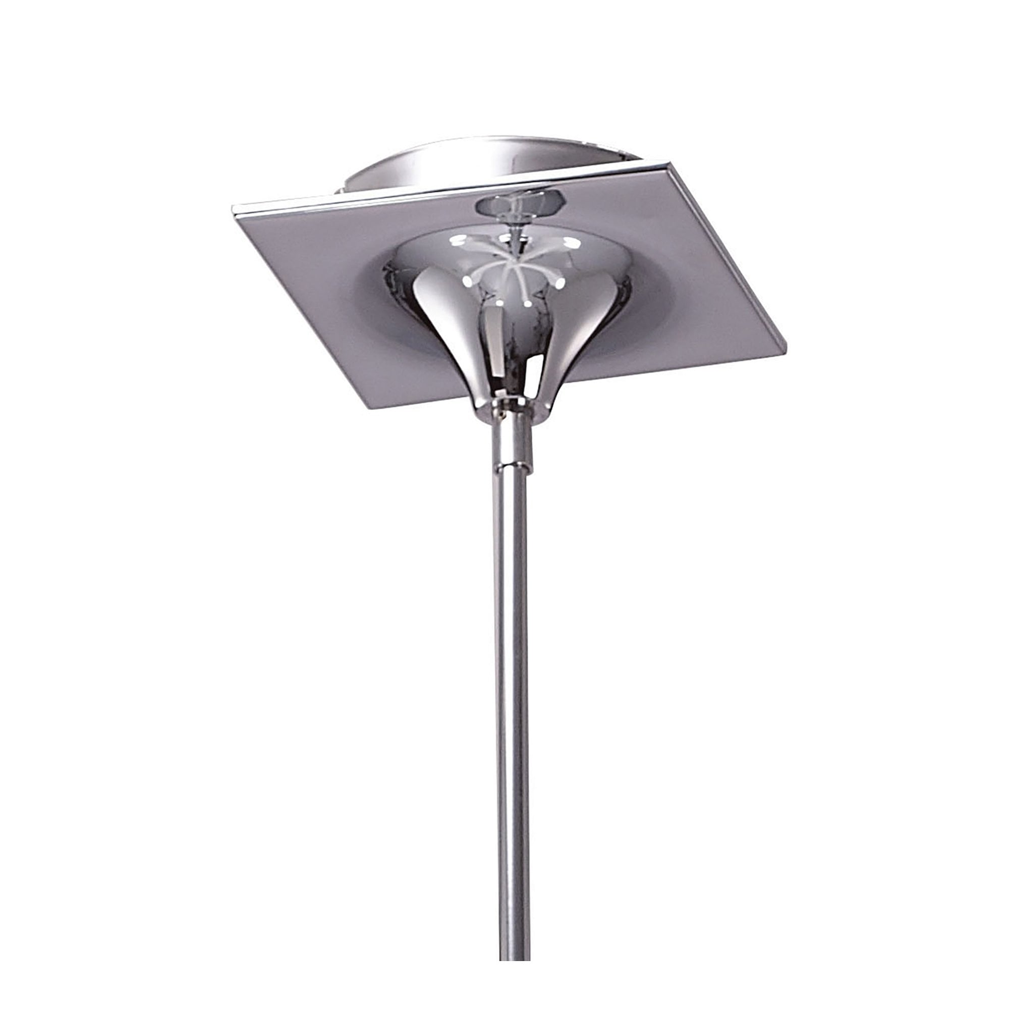 M1580 Ora Telescopic Convertible To Semi Flush 6 Light E27 Gloss White/White Acrylic/Polished Chrome