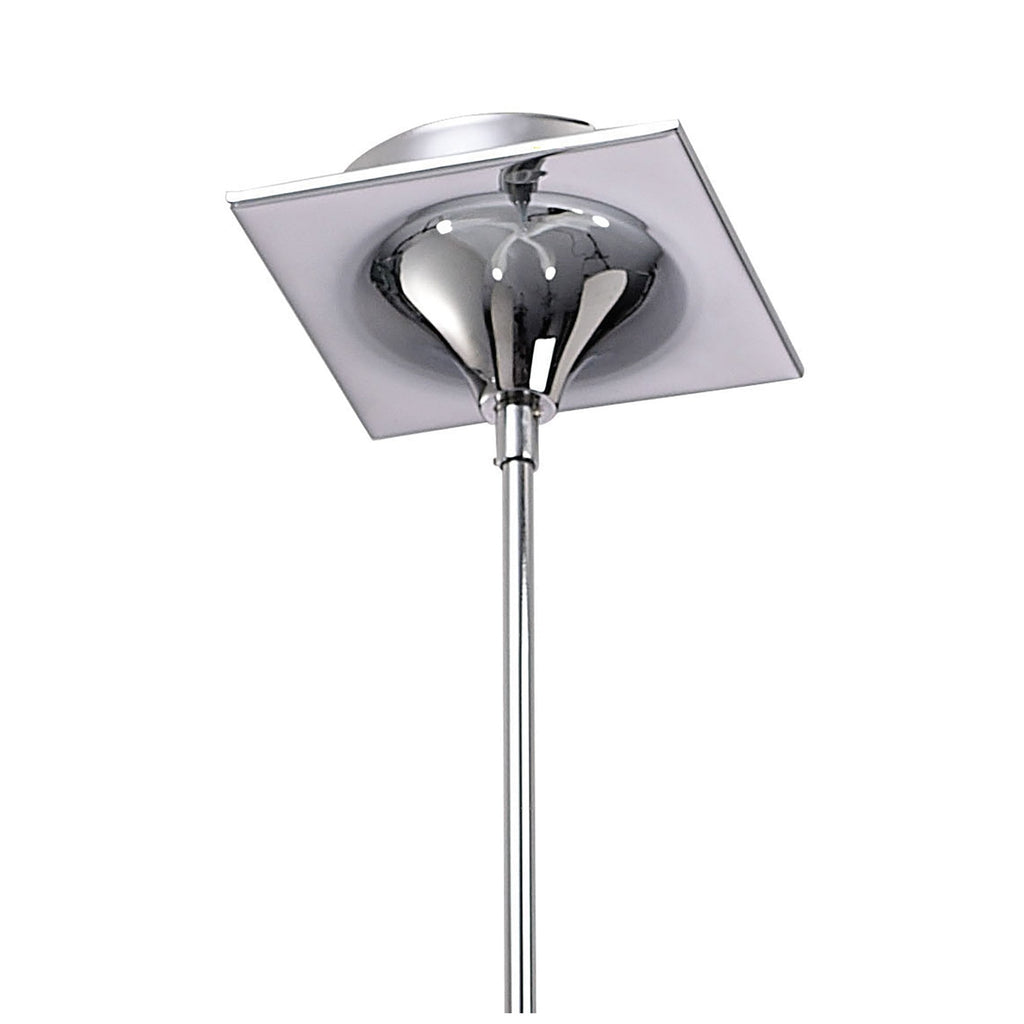 M1581 Ora Telescopic Convertible To Semi Flush 4 Light E27 Gloss White/White Acrylic/Polished Chrome