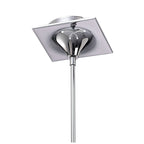 M1581 Ora Telescopic Convertible To Semi Flush 4 Light E27 Gloss White/White Acrylic/Polished Chrome