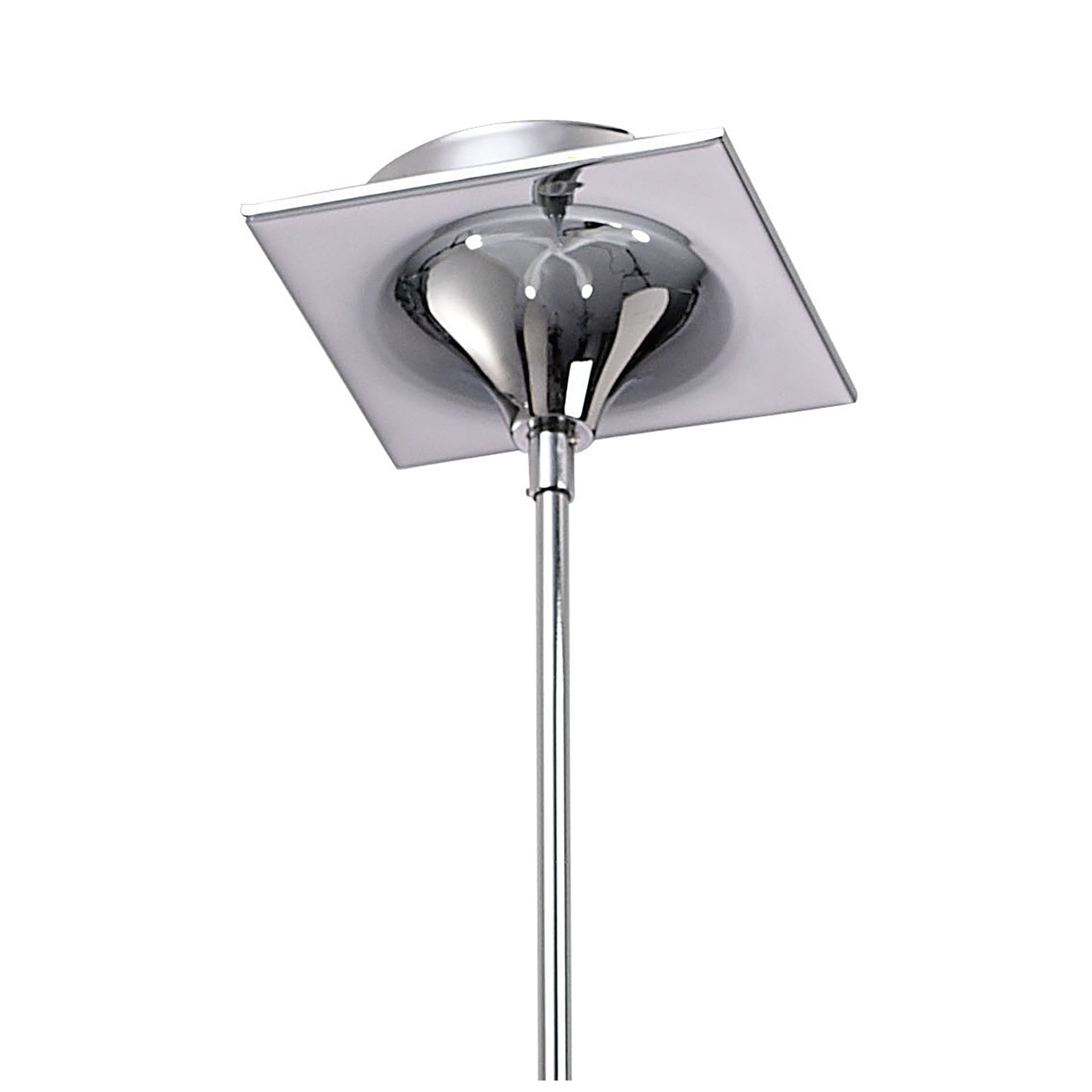 M1581 Ora Telescopic Convertible To Semi Flush 4 Light E27 Gloss White/White Acrylic/Polished Chrome