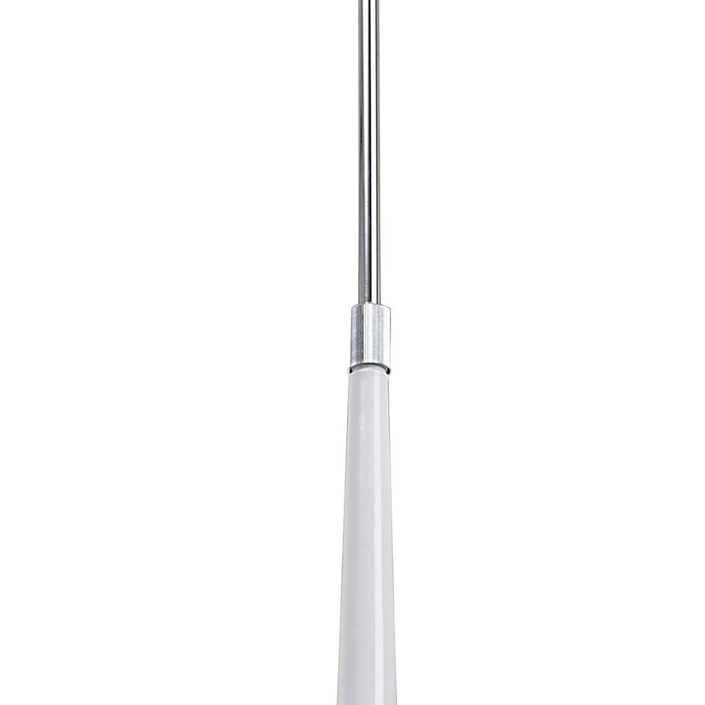 M1581 Ora Telescopic Convertible To Semi Flush 4 Light E27 Gloss White/White Acrylic/Polished Chrome