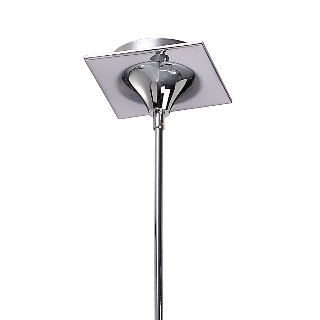 M1582 Ora Telescopic Convertible To Semi Flush 3 Light E27 Gloss White/White Acrylic/Polished Chrome
