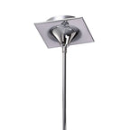 M1582 Ora Telescopic Convertible To Semi Flush 3 Light E27 Gloss White/White Acrylic/Polished Chrome