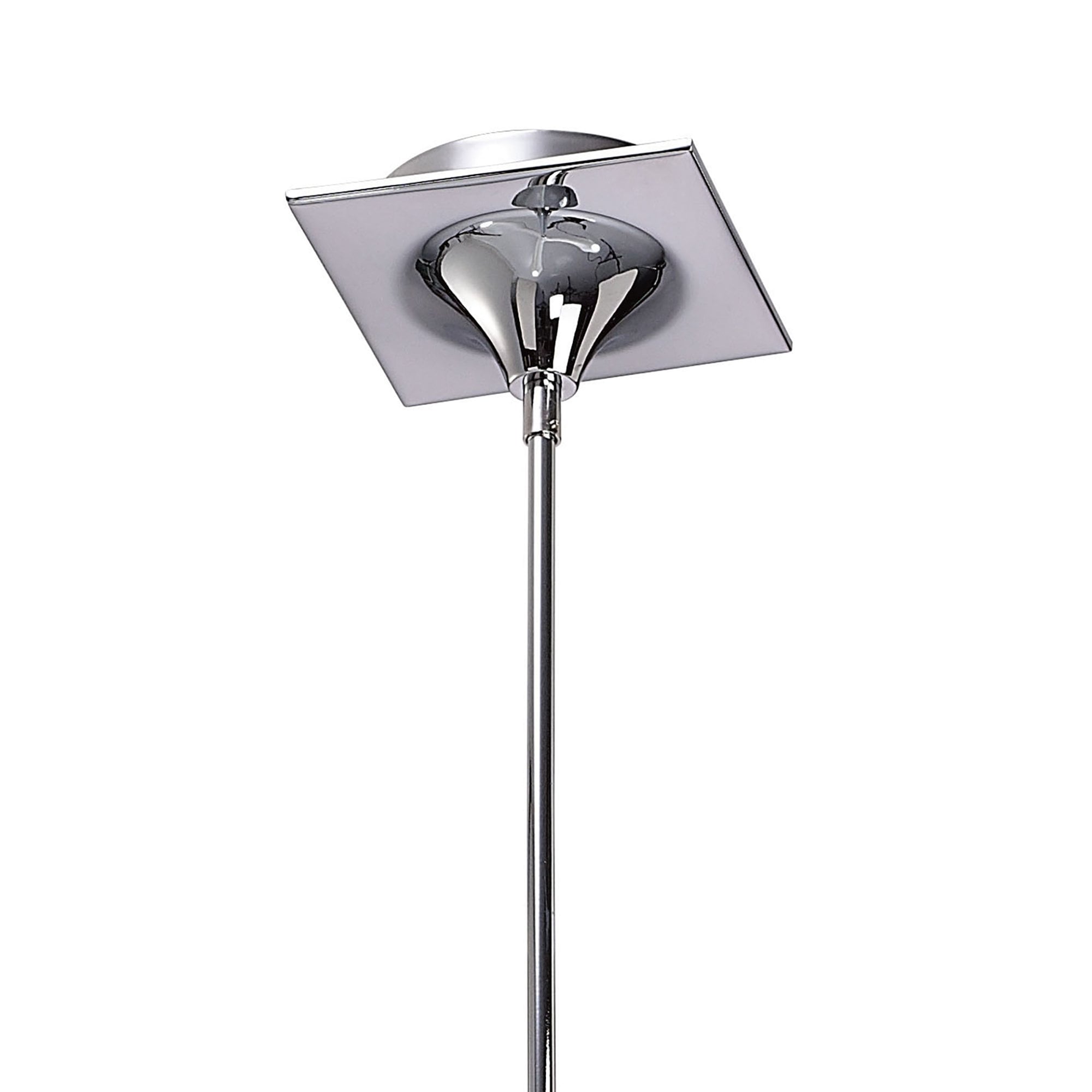 M1582 Ora Telescopic Convertible To Semi Flush 3 Light E27 Gloss White/White Acrylic/Polished Chrome