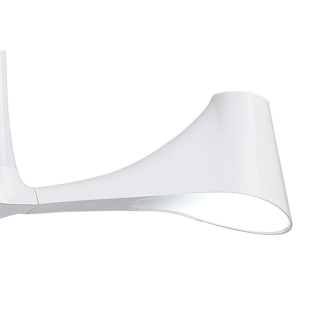 M1582 Ora Telescopic Convertible To Semi Flush 3 Light E27 Gloss White/White Acrylic/Polished Chrome