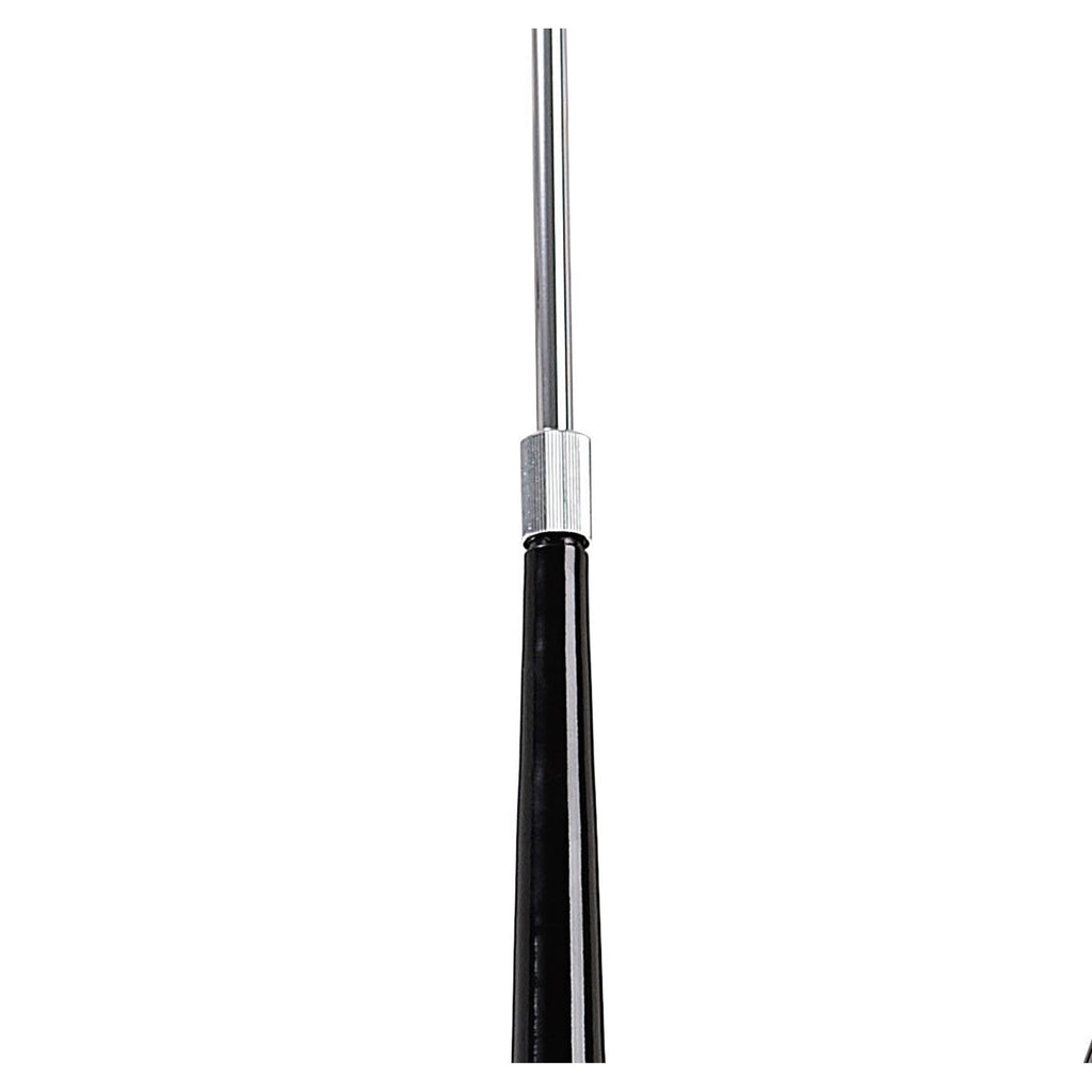 M1590 Ora Telescopic Convertible To Semi Flush 6 Light E27 Gloss Black/White Acrylic/Polished Chrome