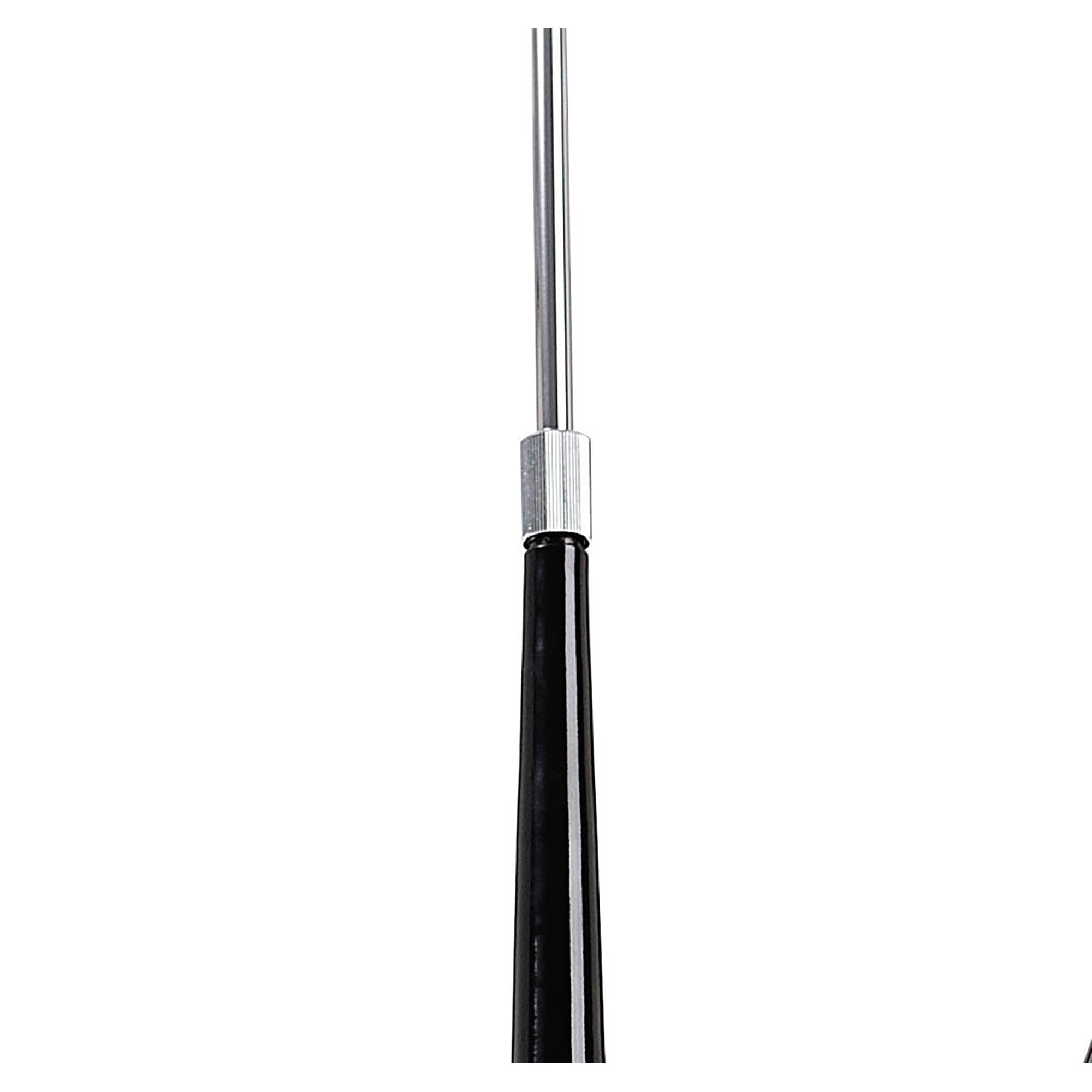 M1590 Ora Telescopic Convertible To Semi Flush 6 Light E27 Gloss Black/White Acrylic/Polished Chrome