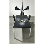 M1592 Ora Telescopic Convertible To Semi Flush 3 Light E27 Gloss Black/White Acrylic/Polished Chrome