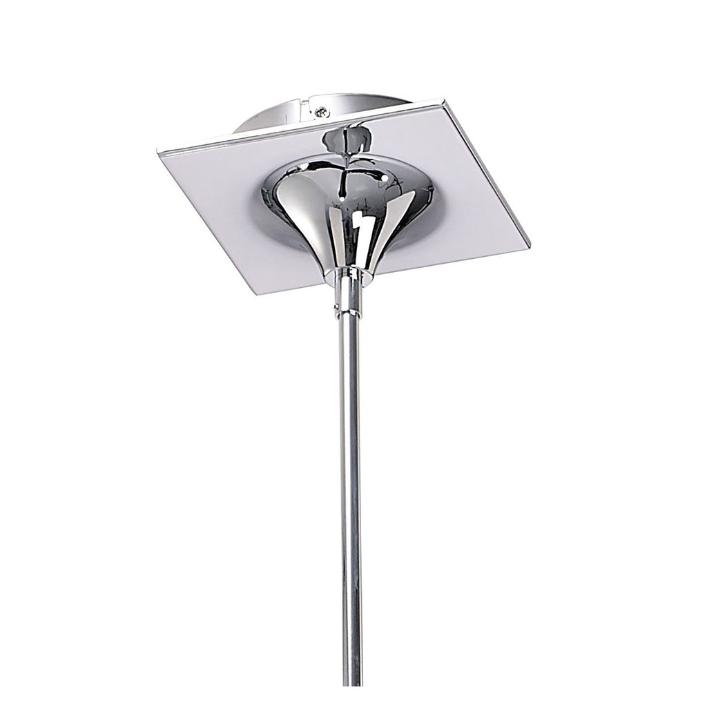 M1592 Ora Telescopic Convertible To Semi Flush 3 Light E27 Gloss Black/White Acrylic/Polished Chrome