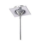 M1592 Ora Telescopic Convertible To Semi Flush 3 Light E27 Gloss Black/White Acrylic/Polished Chrome