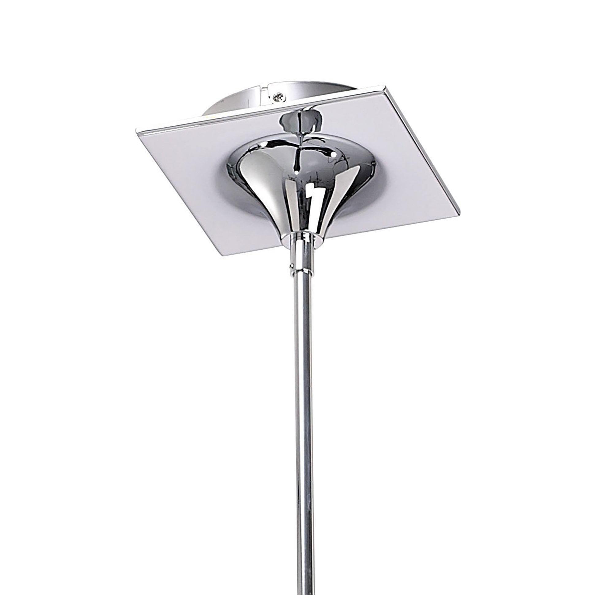 M1592 Ora Telescopic Convertible To Semi Flush 3 Light E27 Gloss Black/White Acrylic/Polished Chrome