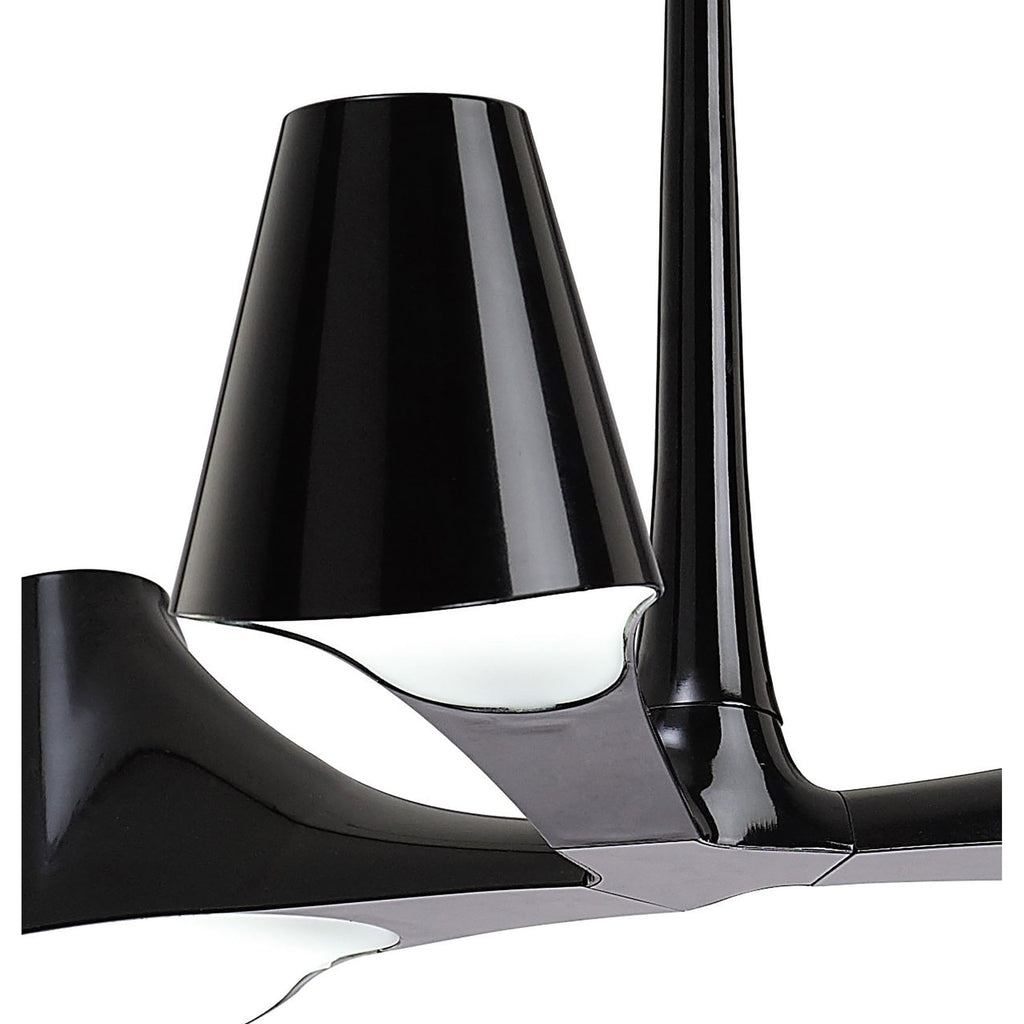 M1592 Ora Telescopic Convertible To Semi Flush 3 Light E27 Gloss Black/White Acrylic/Polished Chrome