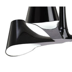 M1592 Ora Telescopic Convertible To Semi Flush 3 Light E27 Gloss Black/White Acrylic/Polished Chrome